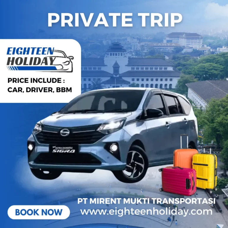 Daihatsu Sigra Toyota Calya private trip bandung