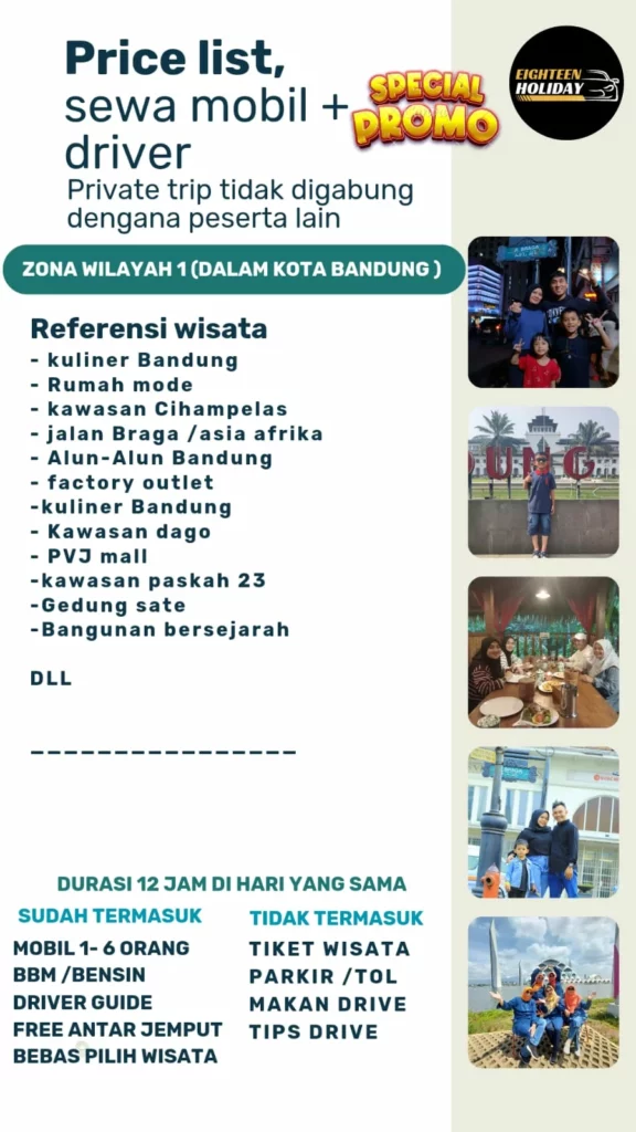 Sewa mobil Driver Bandung murah