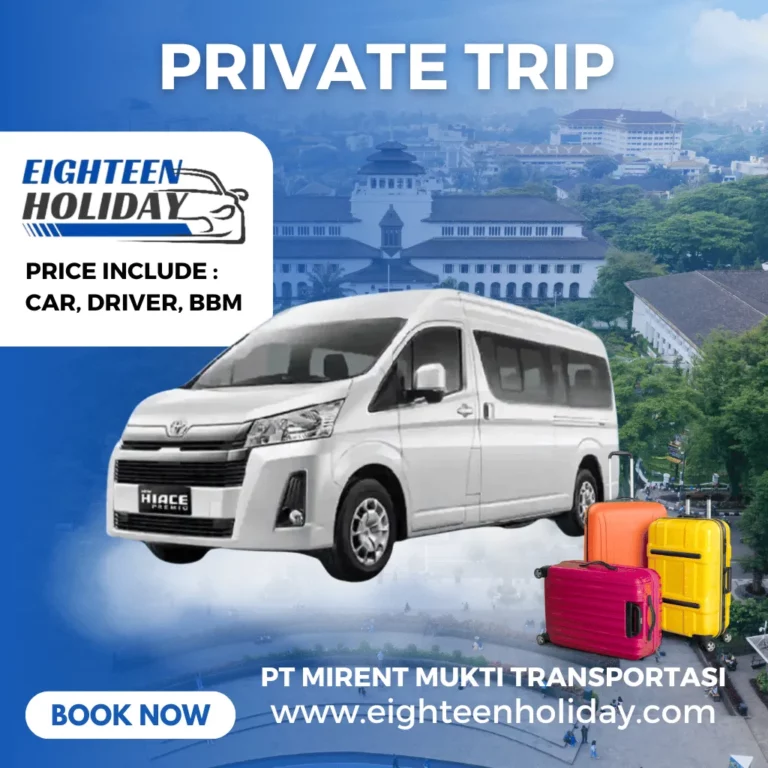 Toyota Hiace Premio private trip bandung
